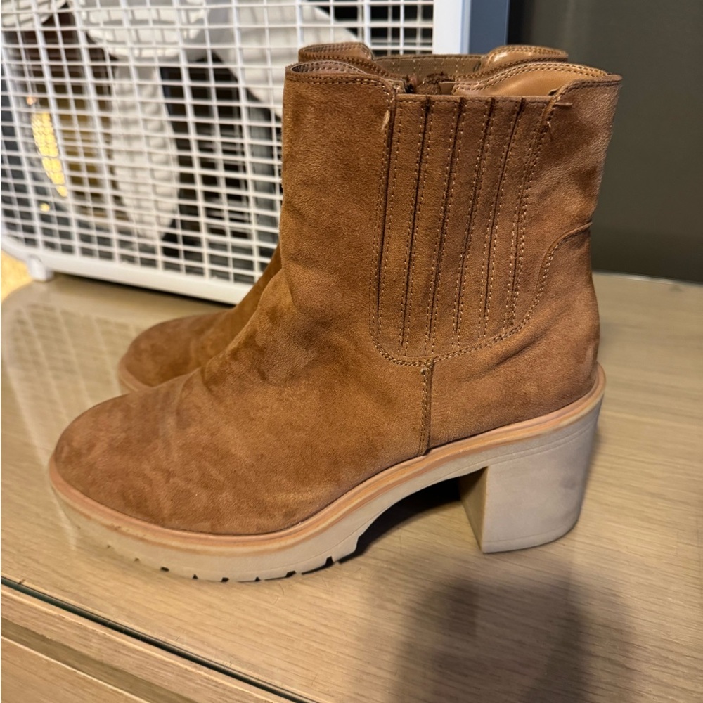 Brown Suede Ankle Boots